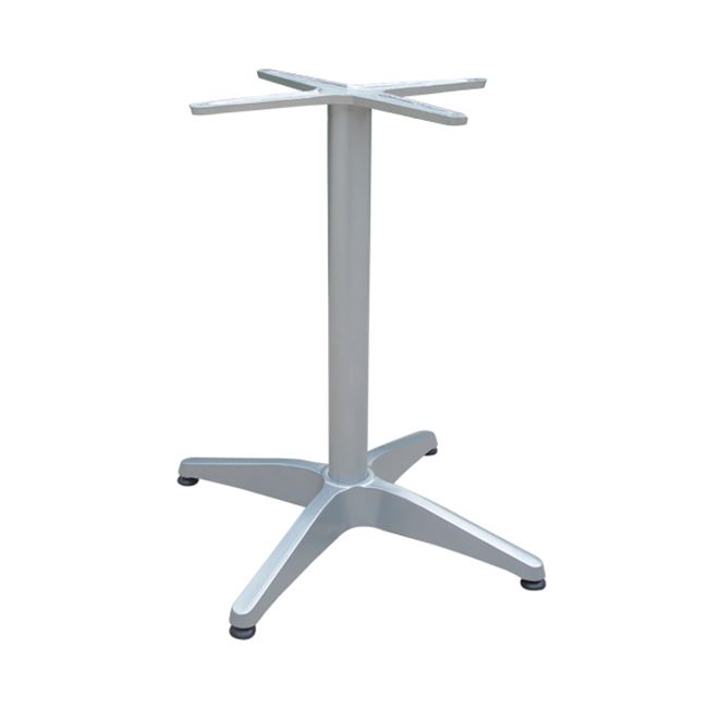 Βάση τραπεζιού "FACTORY" αλουμινίου σε ασημί χρώμα 66x66x69