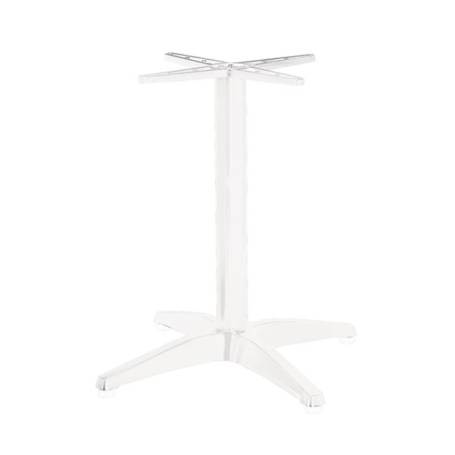 Βάση τραπεζιού "FACTORY" αλουμινίου σε λευκό χρώμα 66x66x69