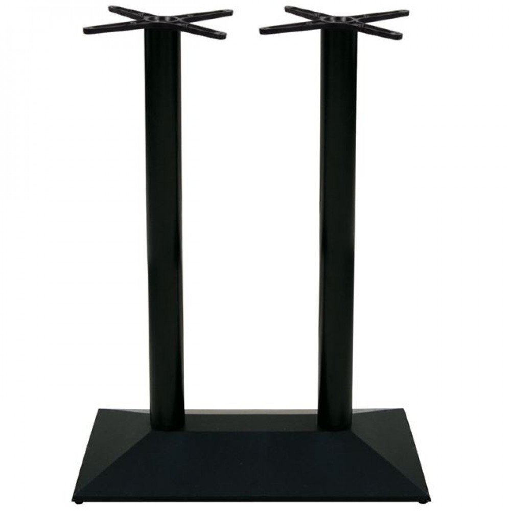 Βάση μπαρ "ΠΥΡΑΜΙΔΑ" μαντεμένια σε μαύρο χρώμα 73x40x108