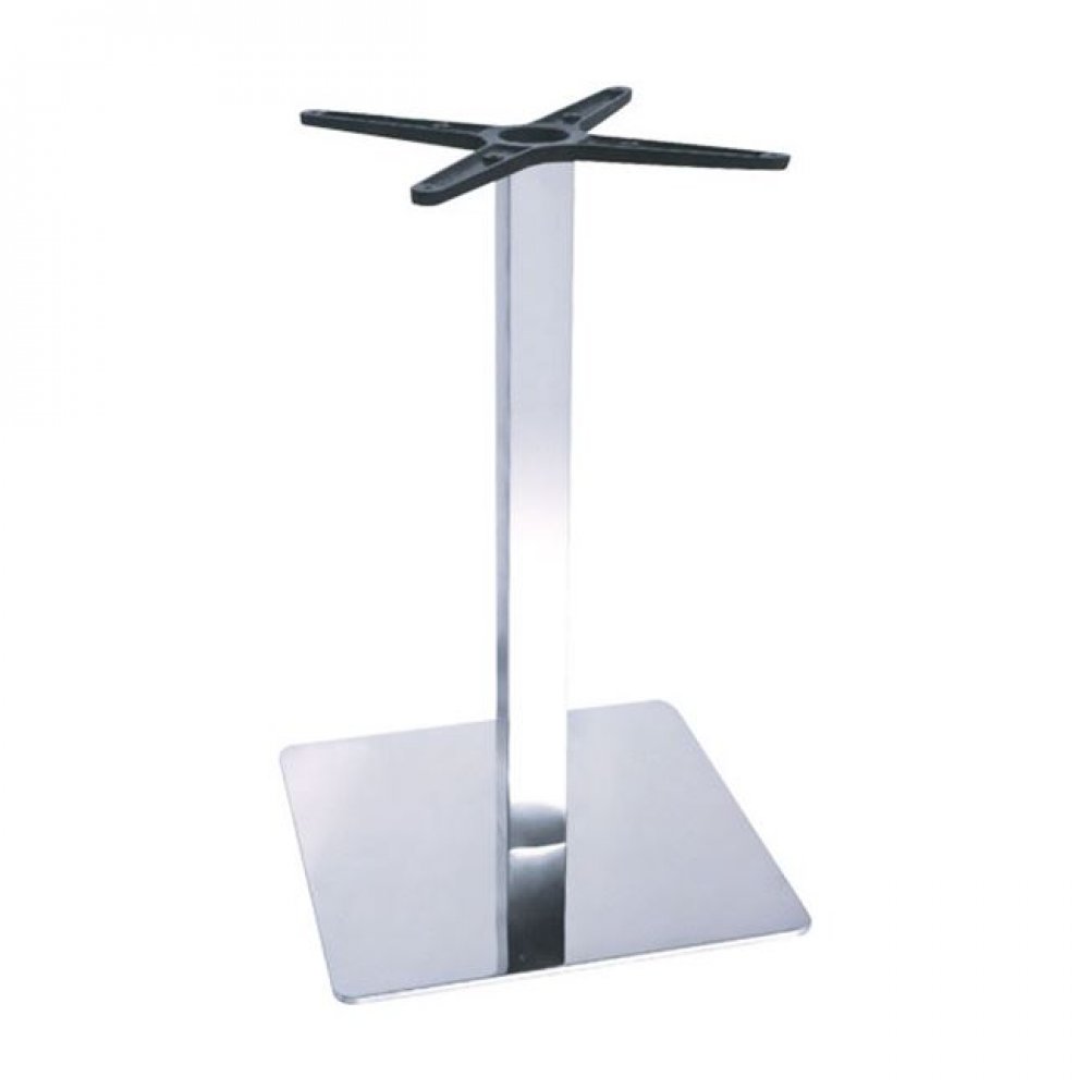 Βάση τραπεζιού "PRESTON" μεταλλική σε inox χρώμα 45x45x72