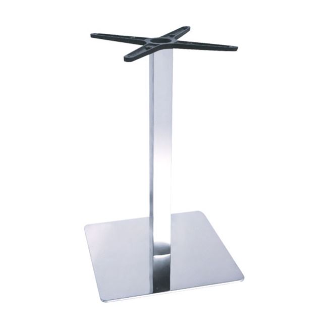 Βάση τραπεζιού "PRESTON" μεταλλική σε inox χρώμα 45x45x72