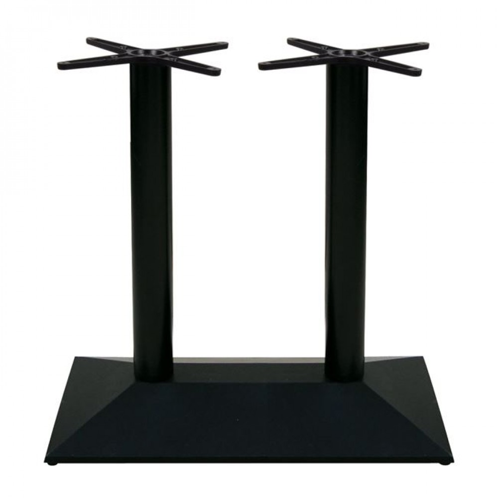 Βάση τραπεζιού "ΠΥΡΑΜΙΔΑ" μαντεμένιο σε μαύρο χρώμα 73x40x72