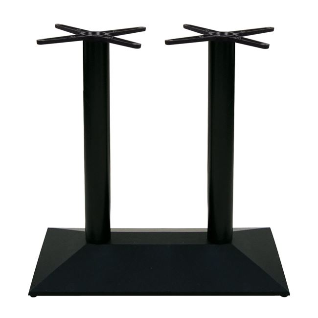 Βάση τραπεζιού "ΠΥΡΑΜΙΔΑ" μαντεμένιο σε μαύρο χρώμα 73x40x72
