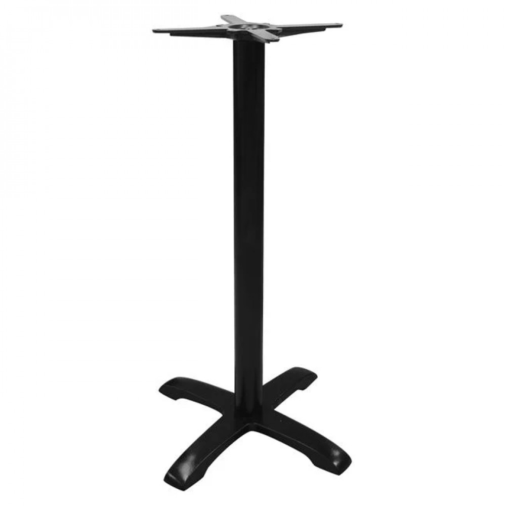 Βάση μπαρ "ΚΙΝΟ" μαντεμένια σε μαύρο χρώμα 61x61x108