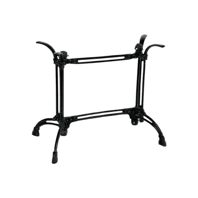 Βάση τραπεζιού "ΑΙΘΡΙΟ" μαντεμένια σε μαύρο χρώμα 80x49x71