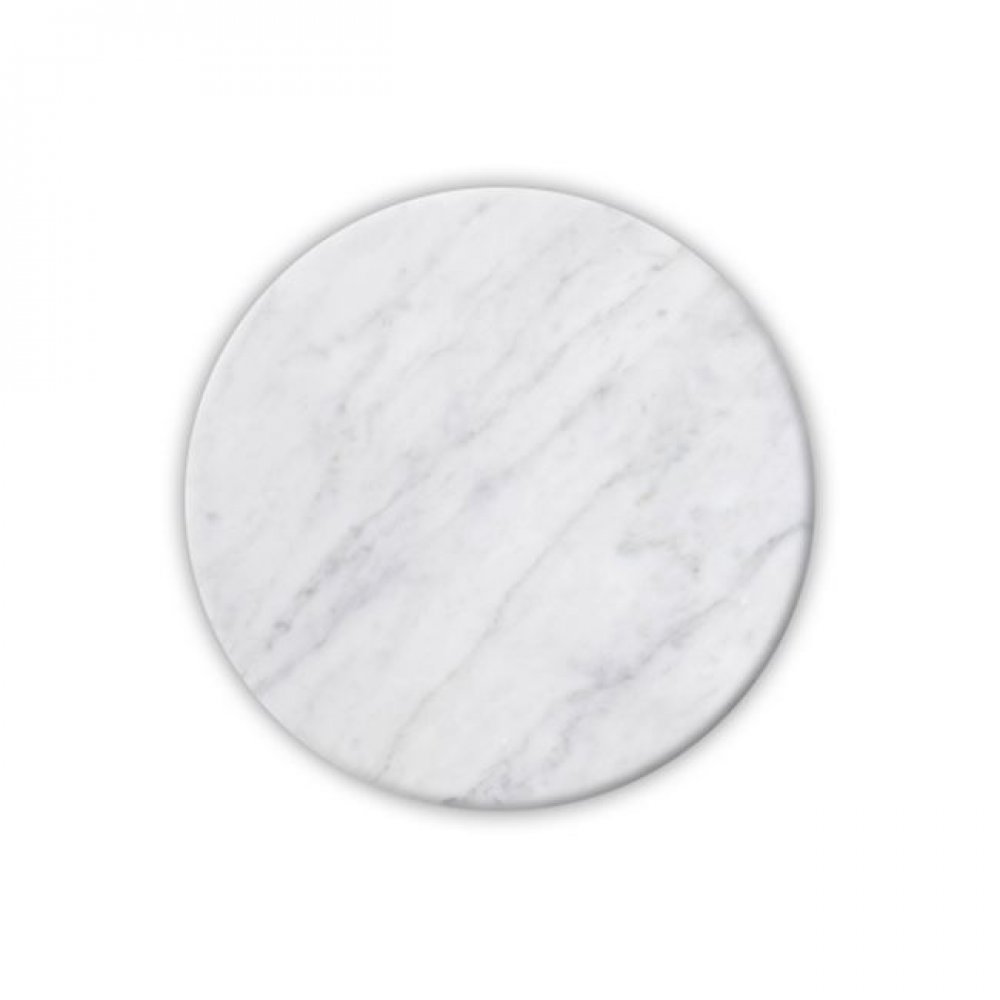Επιφάνεια μαρμάρινη στρογγυλή σε λευκό Φ60