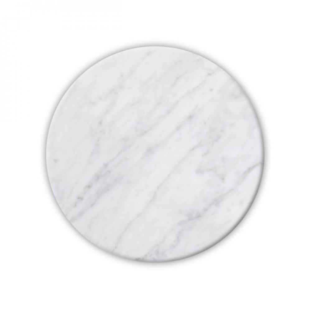 Επιφάνεια μαρμάρινη στρογγυλή σε λευκό Φ70