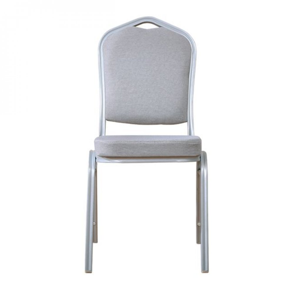 Καρέκλα "HILTON" μεταλλική-υφασμάτινη σε γκρι χρώμα 45x62x94