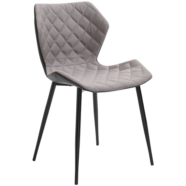 Καρέκλα "DAVID" μεταλλικό-υφασμάτινο σε χρώμα cappuccino 48x51x85
