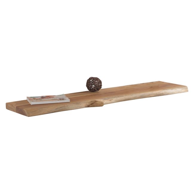 Ράφι τοίχου "LIZARD" ξύλινο σε φυσικό χρώμα 115x25x4