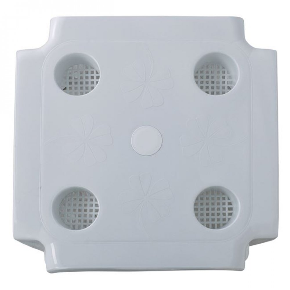 Τραπεζάκι βοηθητικό "FREDDO" πλαστικό σε λευκό χρώμα 44x44x38