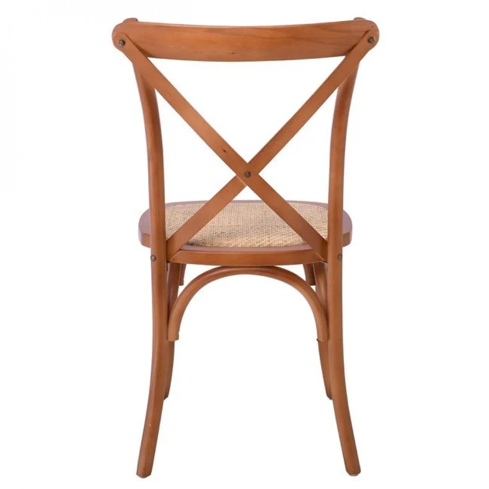 Καρέκλα "DESTINY" από ξύλο σε χρώμα καρυδί 48x52x89