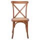 Καρέκλα "DESTINY" από ξύλο σε χρώμα καρυδί 48x52x89