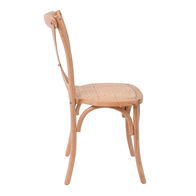 Καρέκλα "DESTINY" από ξύλο σε χρώμα φυσικό 48x52x89