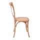 Καρέκλα "DESTINY" από ξύλο σε χρώμα φυσικό 48x52x89