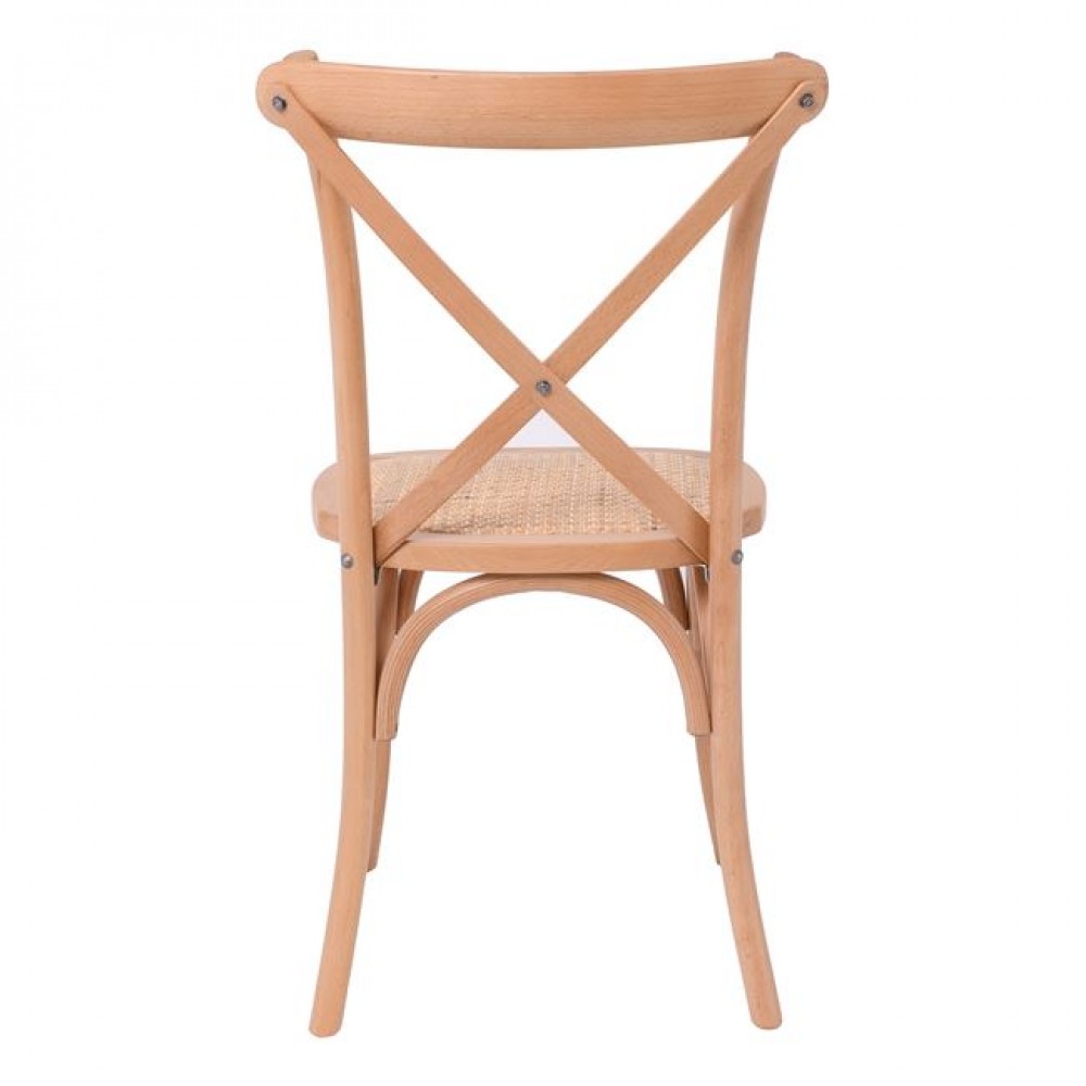 Καρέκλα "DESTINY" από ξύλο σε χρώμα φυσικό 48x52x89