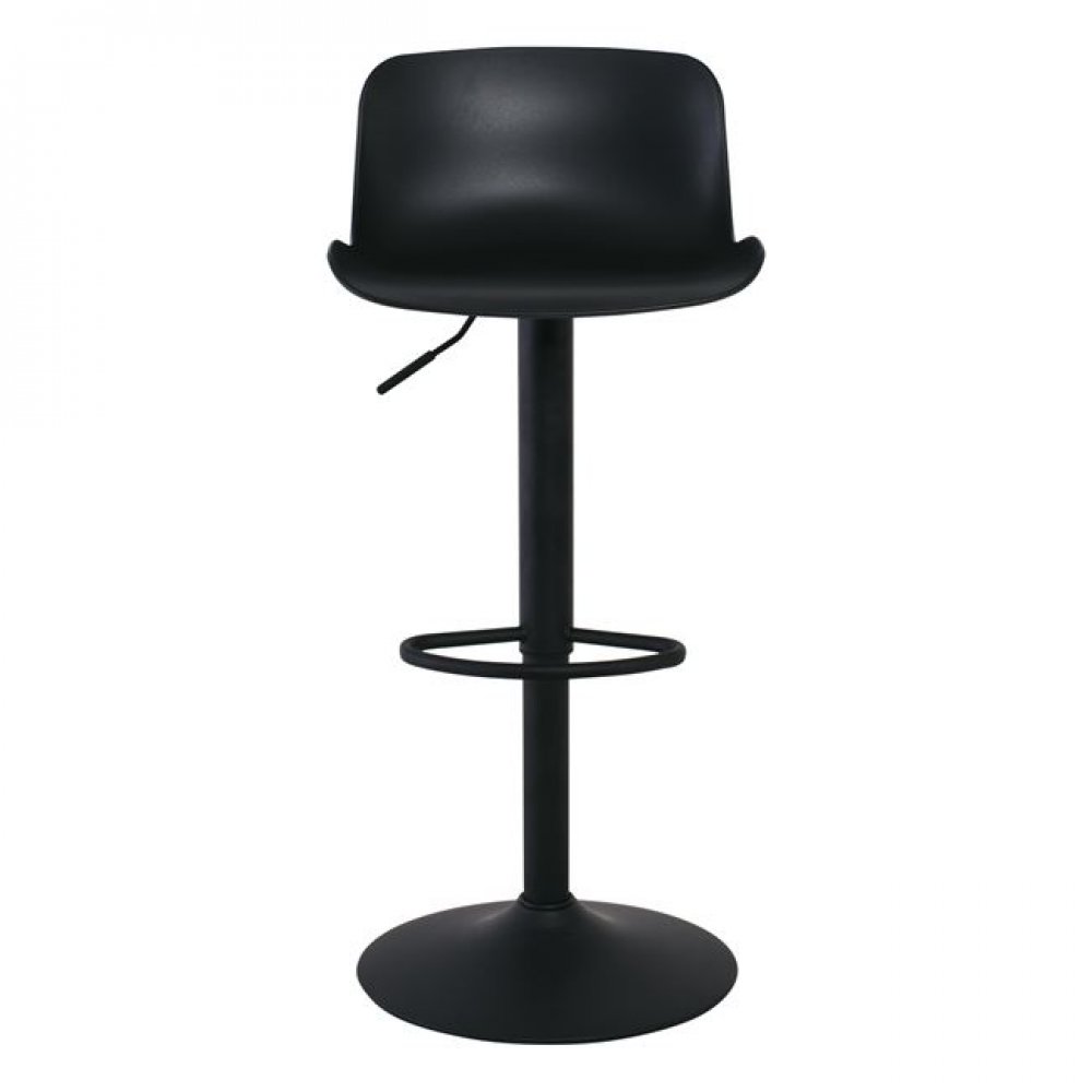 Σκαμπό μπαρ "MOSS" από μέταλλο/PP σε χρώμα μαύρο 44x45x102