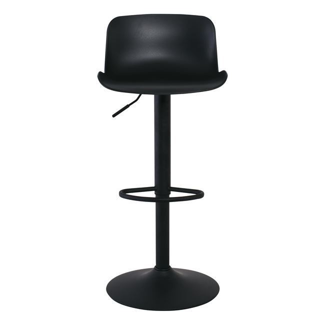 Σκαμπό μπαρ "MOSS" από μέταλλο/PP σε χρώμα μαύρο 44x45x102