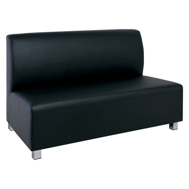 Καναπές "BANDY" διθέσιος από pu σε μαύρο χρώμα 130x71x88