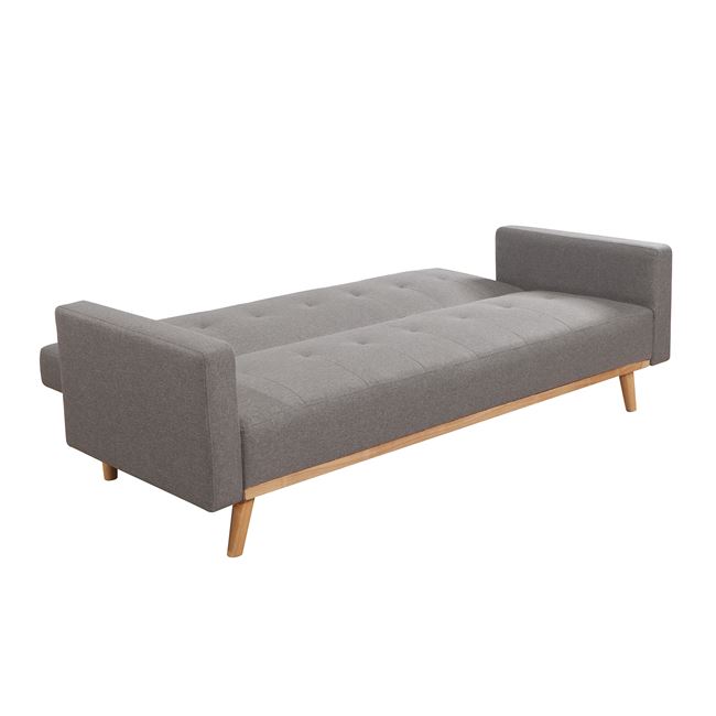 Καναπές-κρεβάτι "CARLOS" τριθέσιος σε χρώμα ανοιχτό γκρι 200x94x83
