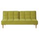 Καναπές-κρεβάτι "NORTE" τριθέσιος υφασμάτινος σε χρώμα lime 182x81x81