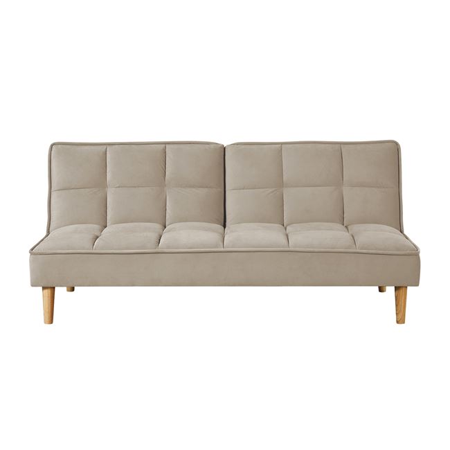 Καναπές-κρεβάτι "NORTE" τριθέσιος υφασμάτινος σε χρώμα μπεζ 182x81x81