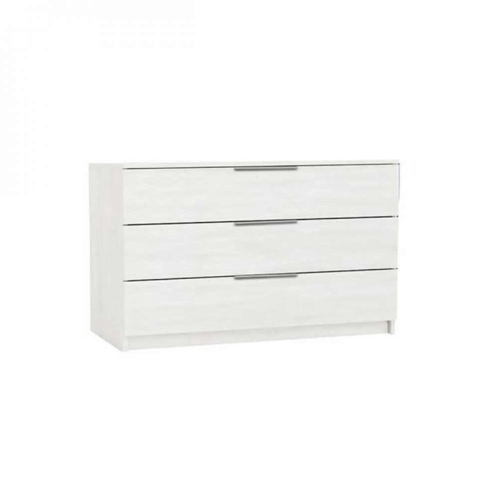 Συρταριέρα "DRAWER" με 3 συρτάρια σε χρώμα λευκό 80x40x64