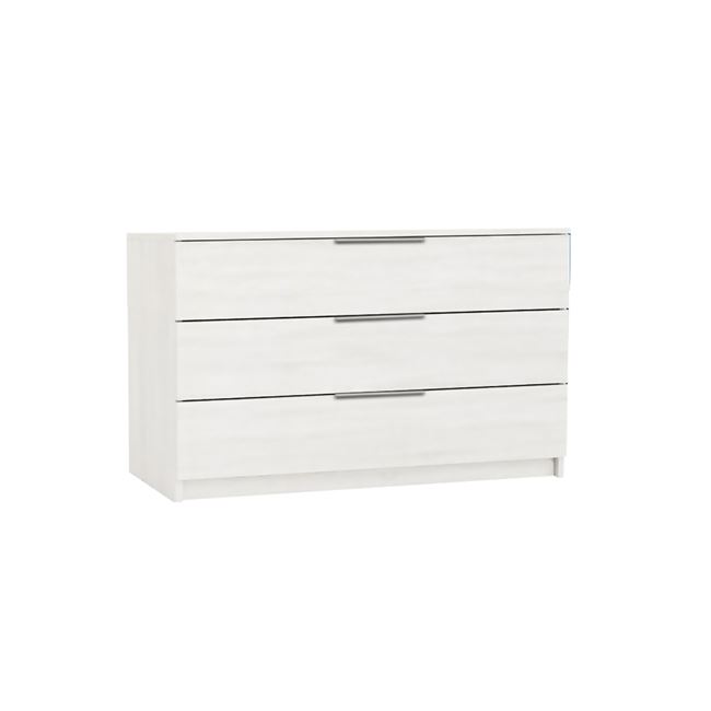 Συρταριέρα "DRAWER" με 3 συρτάρια σε χρώμα λευκό 80x40x64