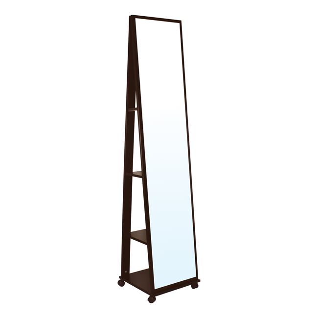 Καθρέπτης δαπέδου "FISHER" σε καρυδί χρώμα 39x39x176