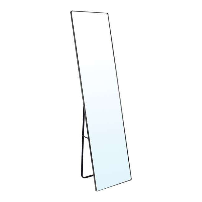Καθρέπτης δαπέδου "DAYTON" αλουμινίου σε ασημί χρώμα 40x33x160