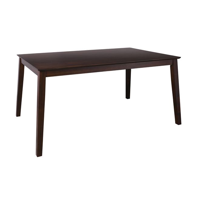 Τραπέζι "CLARK" από ξύλο σε χρώμα σκούρο καρυδί 150x90x74