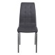 Καρέκλα "MELVA" χρωμίου-pu σε γκρι χρώμα 42x56x96
