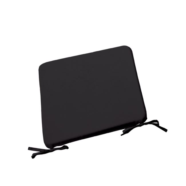 Μαξιλάρι καθίσματος "CHAIR" υφασμάτινο σε χρώμα μαύρο 42x42x3
