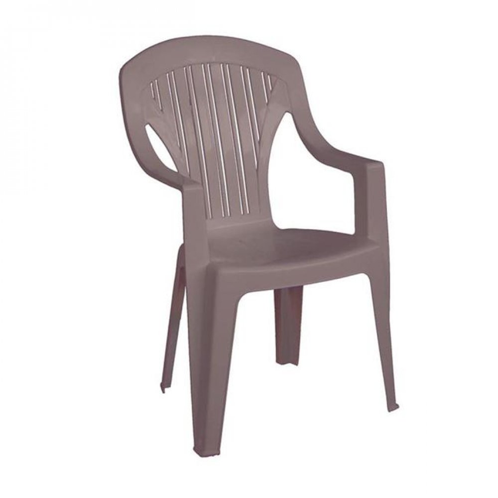 Πολυθρόνα "TROPEA" στοιβαζόμενη από PP σε χρώμα μπεζ 58x57x89