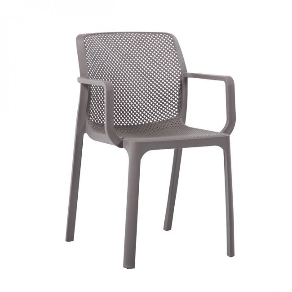 Πολυθρόνα "DORIAN" από PP σε χρώμα μπεζ της άμμου 54x55x83