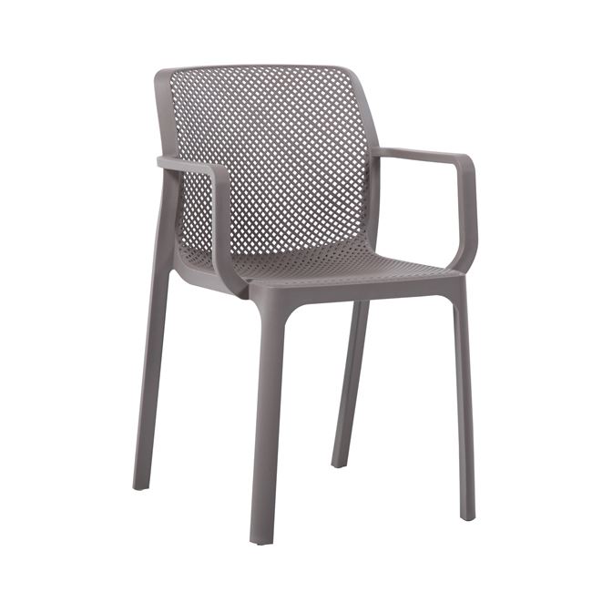 Πολυθρόνα "DORIAN" από PP σε χρώμα μπεζ της άμμου 54x55x83