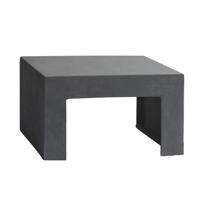 Τραπέζι σαλονιού "CONCRETE" από τεχνητό τσιμέντο σε χρώμα γκρι 80x80x47