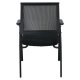 Πολυθρόνα επισκέπτη "ASCO" μεταλλική-υφασμάτινη σε μαύρο χρώμα 61x64x92