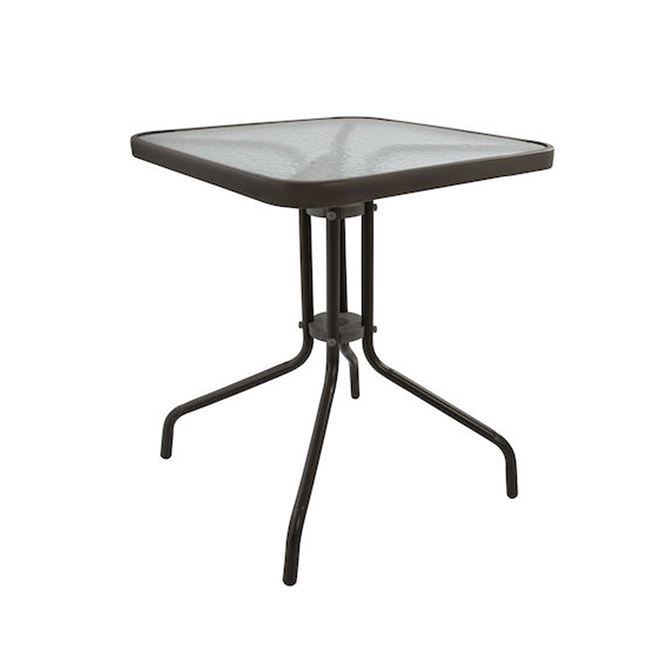 Τραπέζι "BALENO" μεταλλικό σε γκρι χρώμα 60x60x70