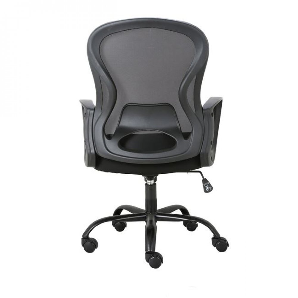 Πολυθρόνα εργασίας "BF2011" από mesh ύφασμα σε μαύρο χρώμα 60x58x95/103