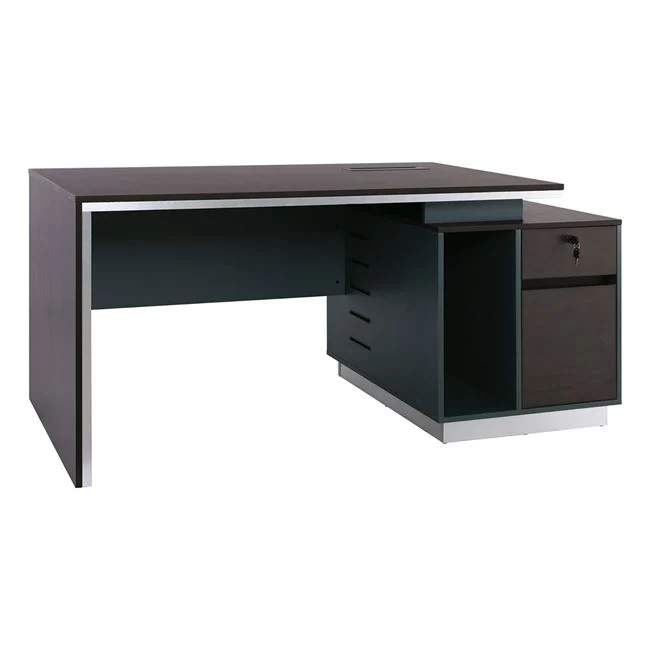Γραφείο "ADVANCE" σε σκούρο καρυδί-γκρι χρώμα 160x80x75