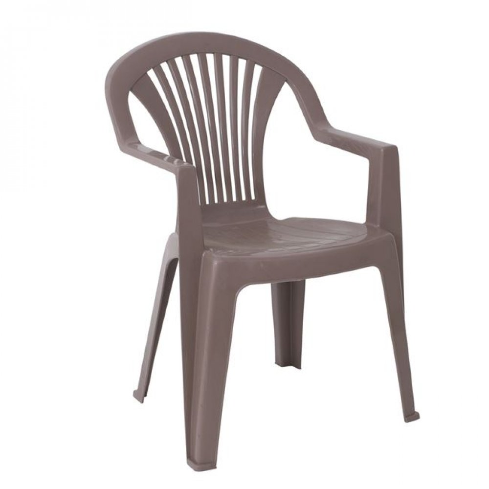 Πολυθρόνα "LIDO" στοιβαζόμενη από PP σε χρώμα τορτόρα 58x57x81