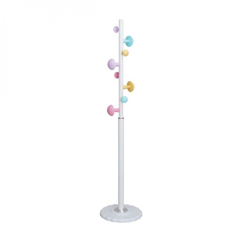 Καλόγερος "LINE" από μέταλλο σε χρώμα λευκό Φ37x170