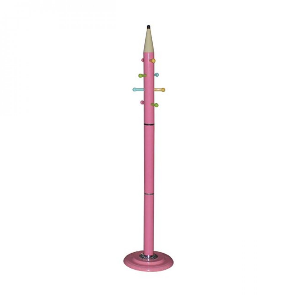 Καλόγερος "PENCIL" από μέταλλο σε χρώμα ροζ  Φ37x170