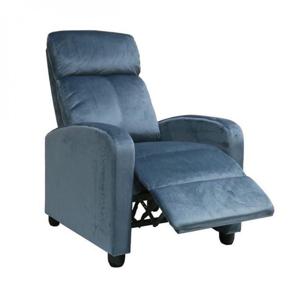 Πολυθρόνα "PORTER" από ύφασμα σε χρώμα μπλε 68x86x99