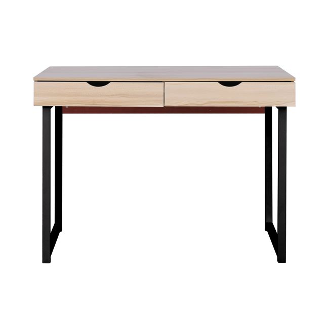 Γραφείο εργασίας από μέταλλο/mdf σε χρώμα φυσικό/μαύρο 100x48x75