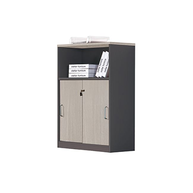 Ντουλάπι γραφείου "PROGRESS" σε χρώμα γκρι ανοιχτό 80x40x120