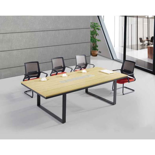 Τραπέζι συνεδρίου "PROJECT" από μέταλλο σε χρώμα σονόμα/γκρι 240x120x75