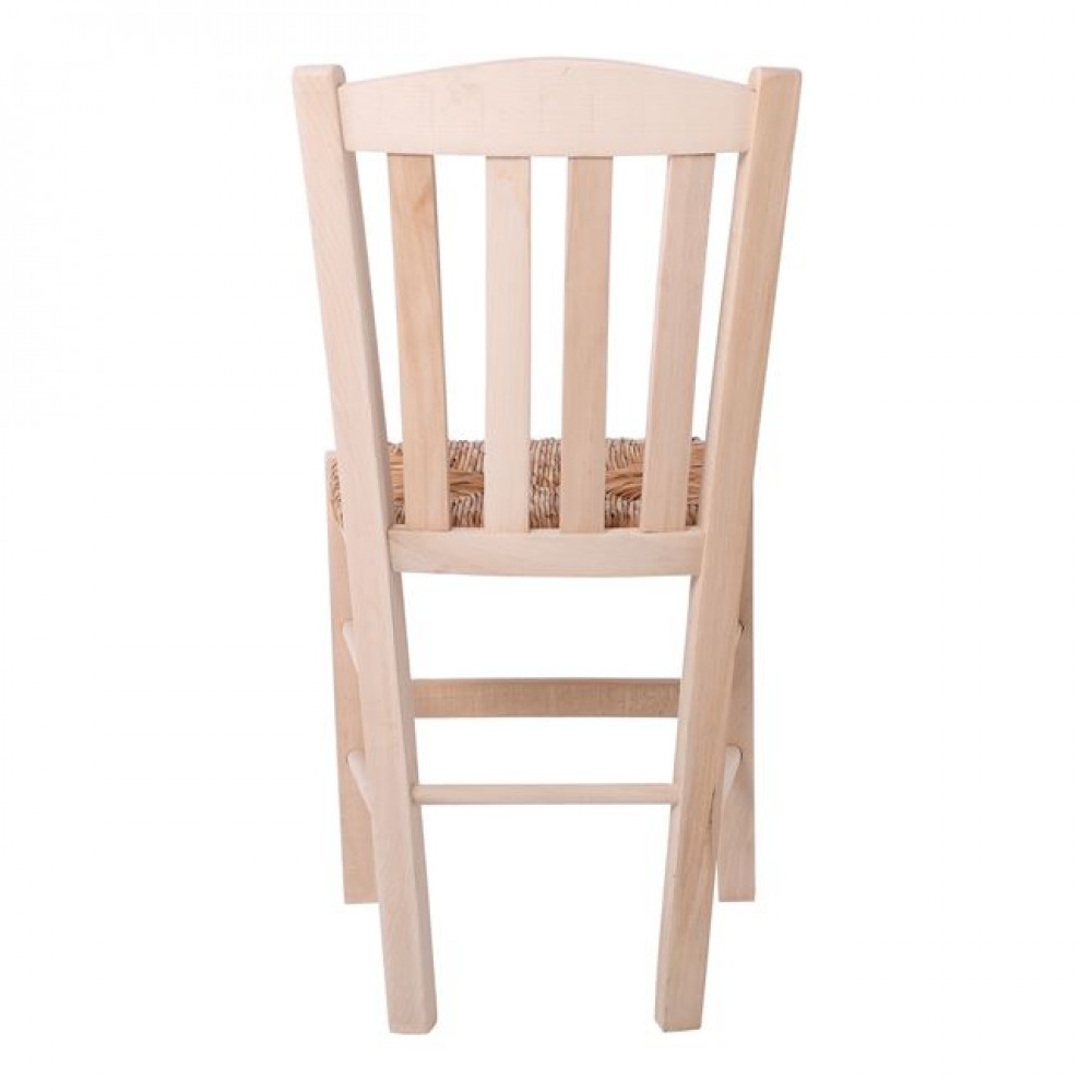 Καρέκλα "CASA" από ξύλο/ψάθα σε χρώμα φυσικό 42x45x88