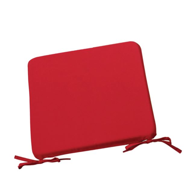 Μαξιλάρι καθίσματος "CHAIR" υφασμάτινο σε χρώμα κόκκινο 42x42x3